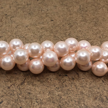 6mm Blush Pink Shell Pearls | Bellaire Wholesale