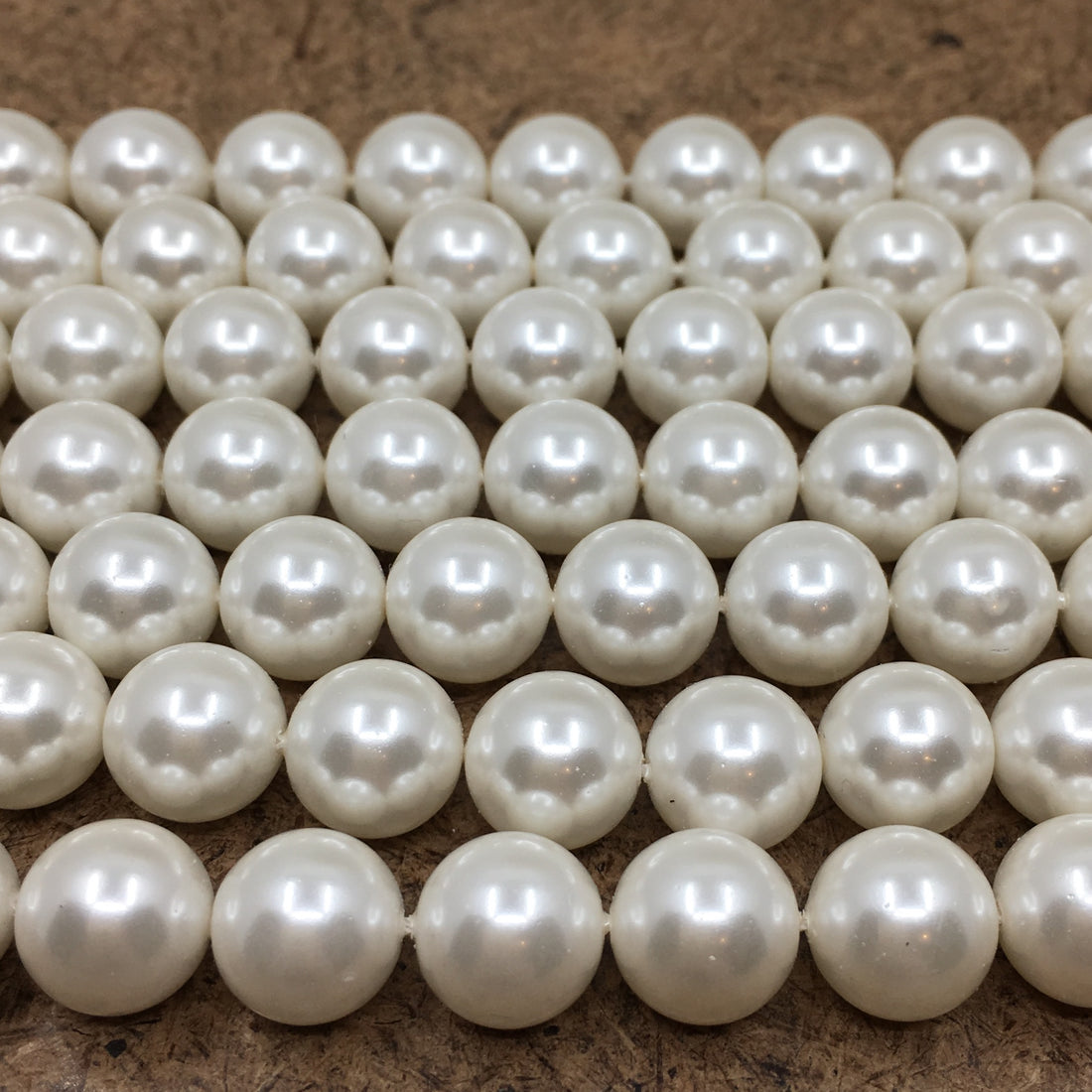 12mm White Shell Pearls | Bellaire Wholesale