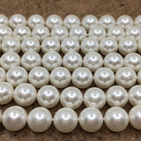 6mm White Shell Pearls | Bellaire Wholesale