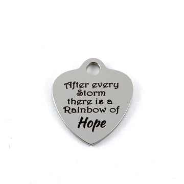 After every storm there is a... Engraved Charm | Bellaire Wholesale