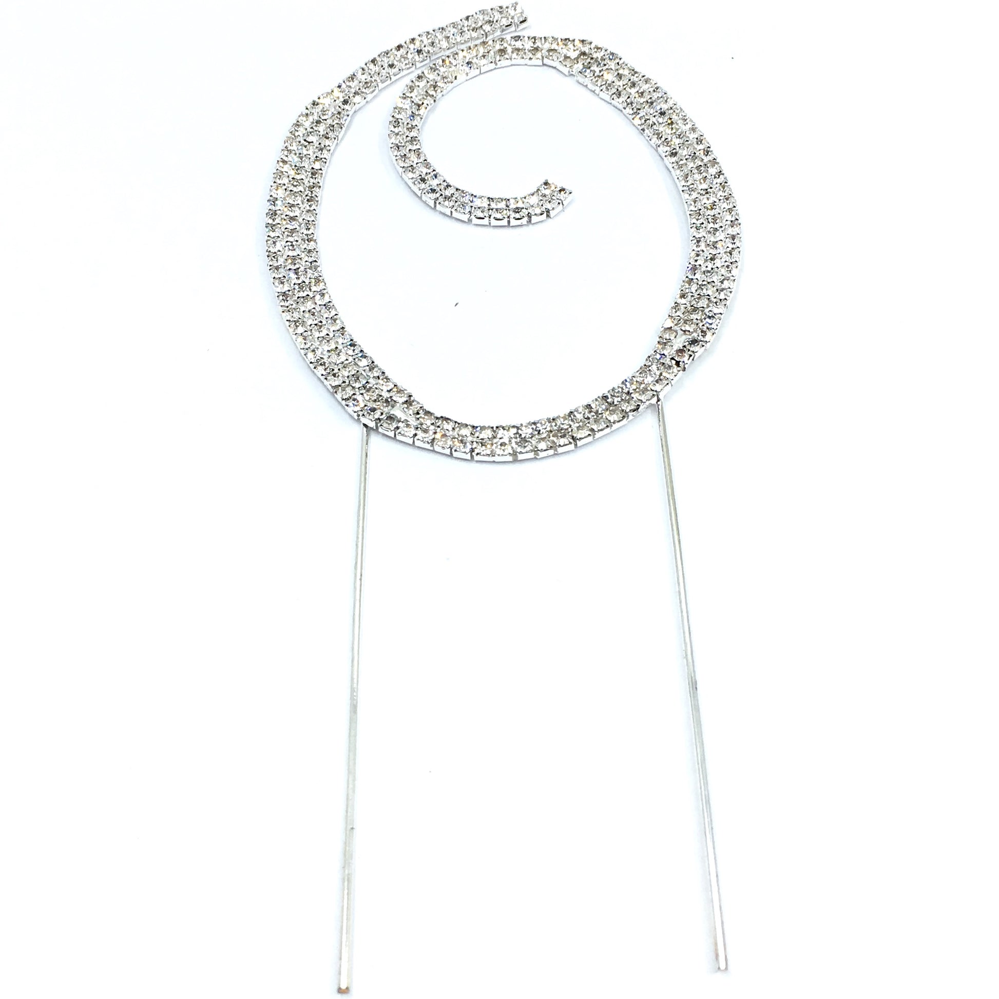 Silver Rhinestone Stud Cake Topper Letters | Bellaire Wholesale