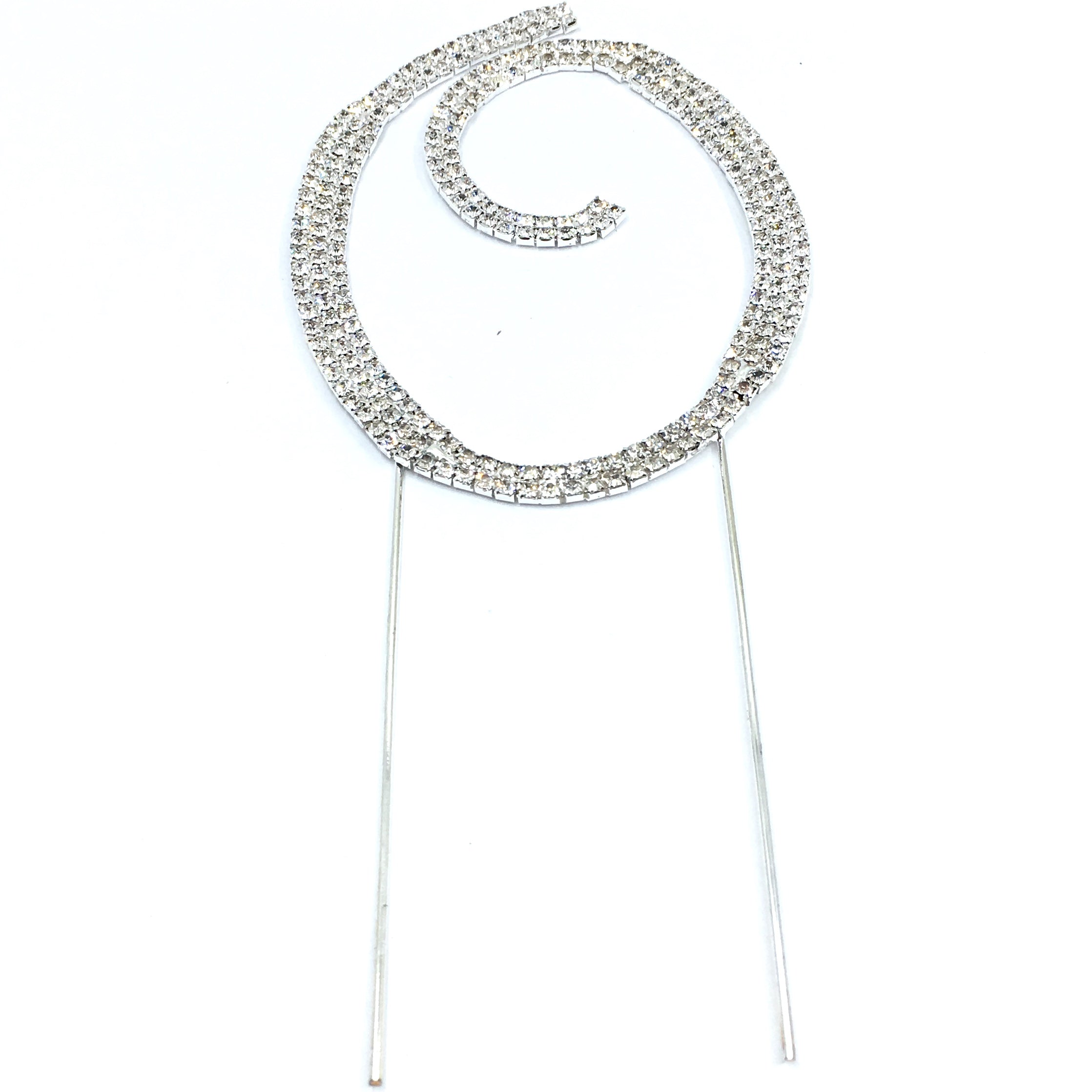 Silver Rhinestone Stud Cake Topper Letters | Bellaire Wholesale