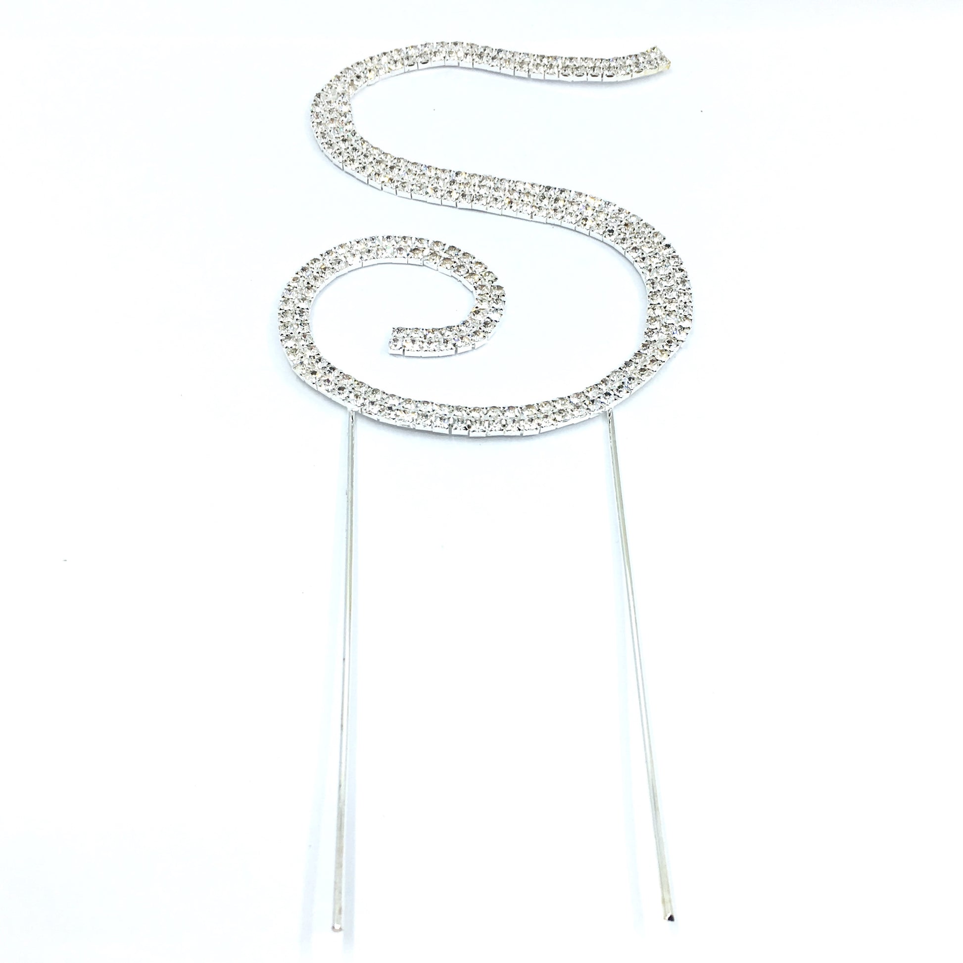 Silver Rhinestone Stud Cake Topper Letters | Bellaire Wholesale