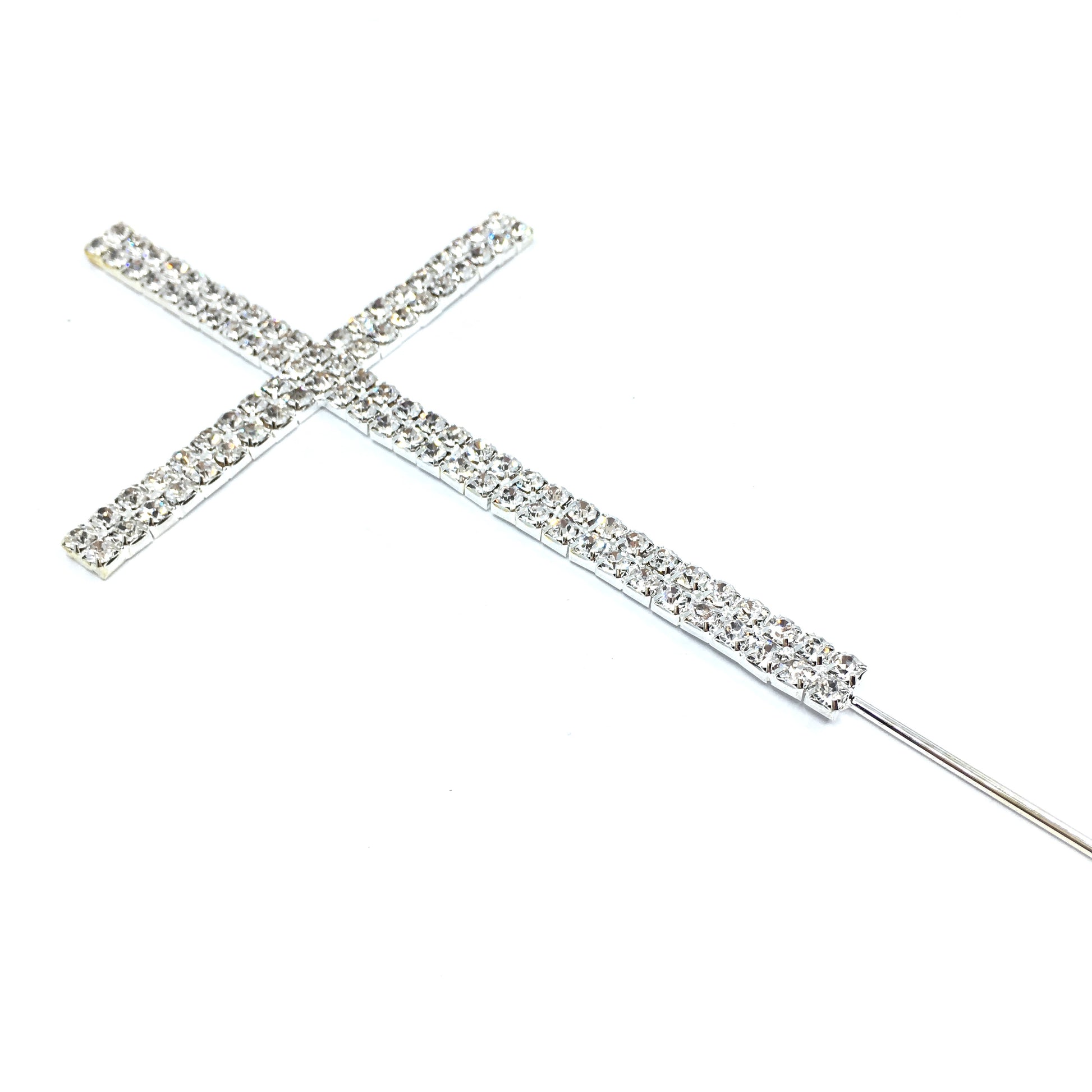 Silver Rhinestone Stud Cake Topper Letters | Bellaire Wholesale