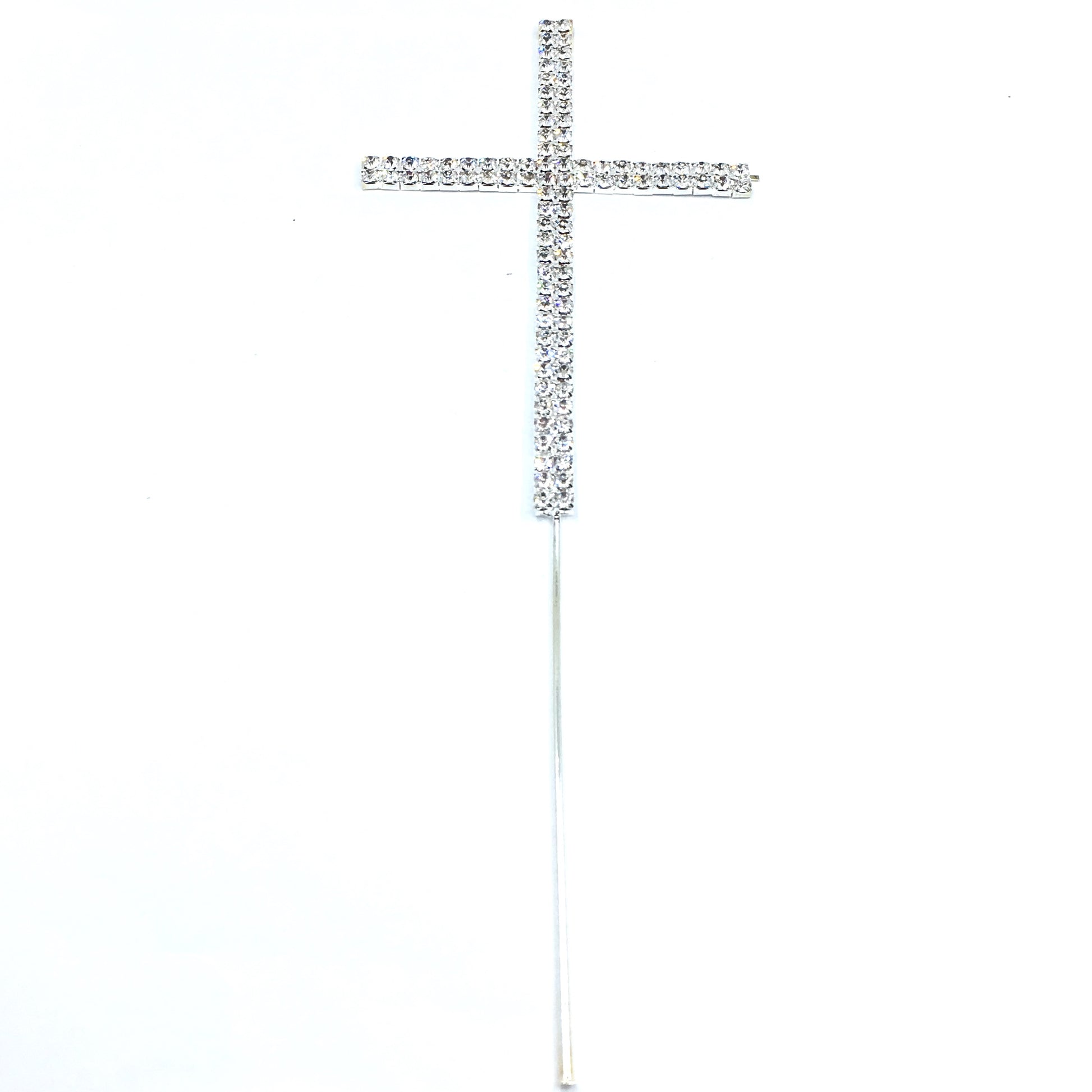 Silver Rhinestone Stud Cake Topper Letters | Bellaire Wholesale