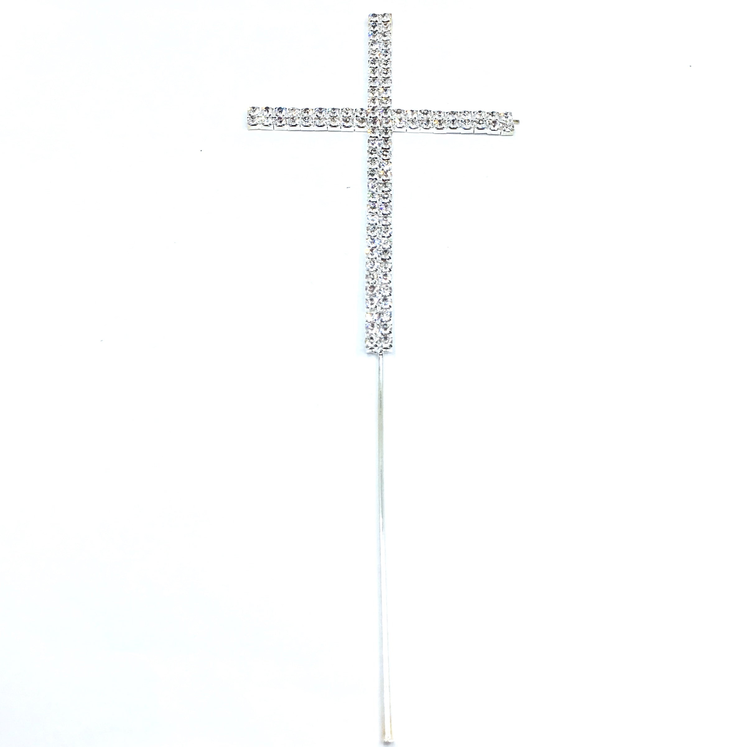 Silver Rhinestone Stud Cake Topper Letters | Bellaire Wholesale