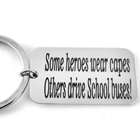 Gift for School Bus Driver Rectangle Custom Charm | Bellaire Wholesale