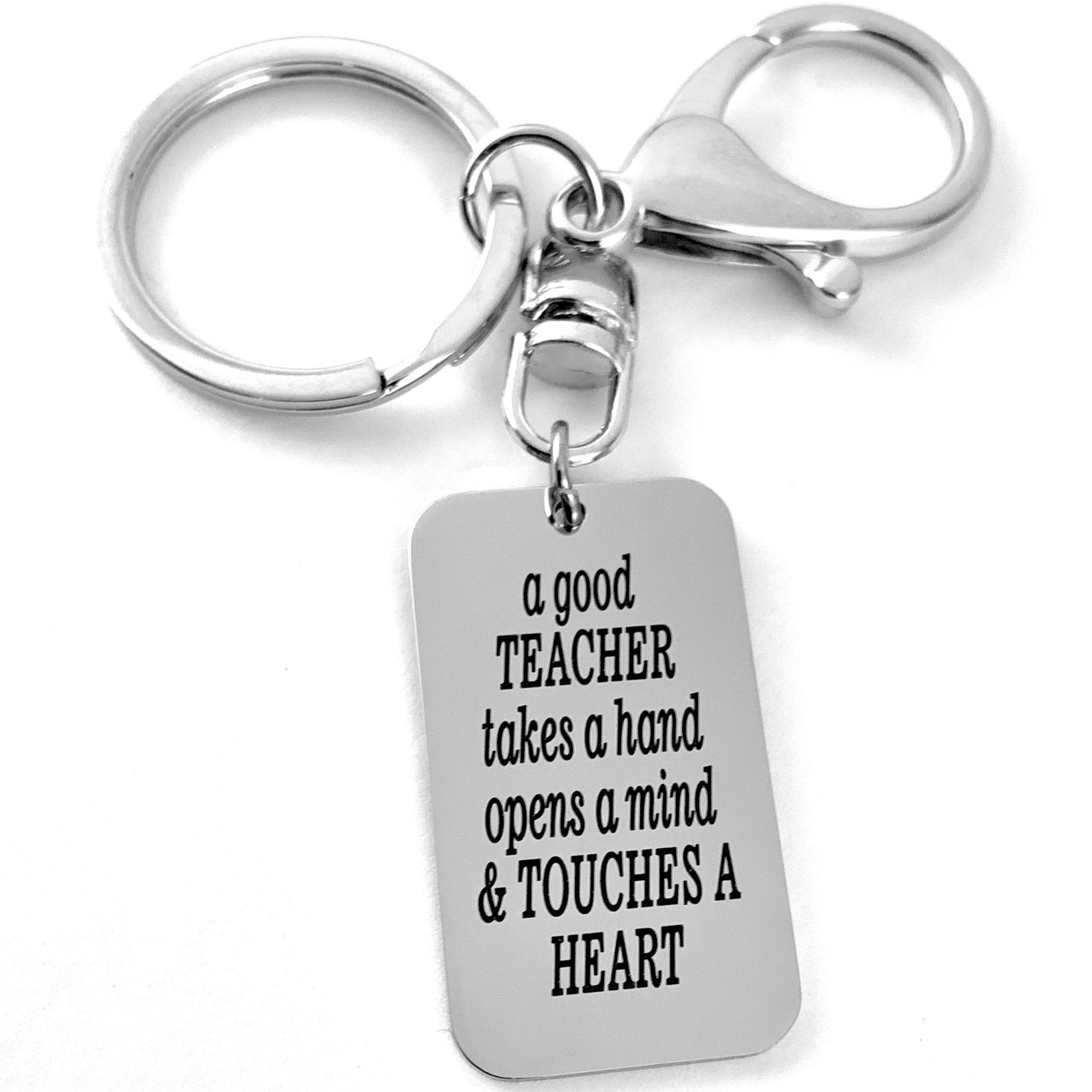 Best Teacher Rectangle Custom Charm | Bellaire Wholesale
