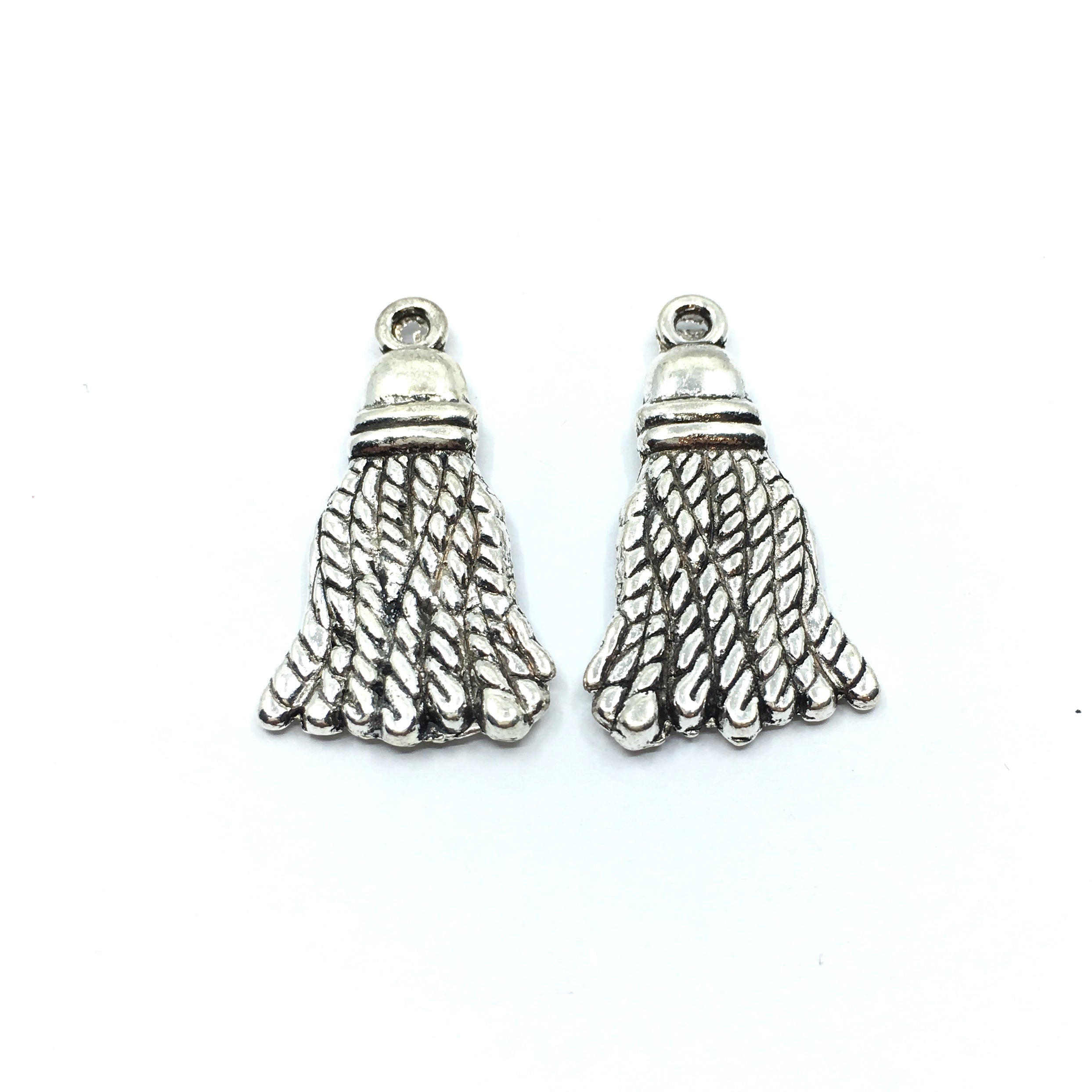 Alloy Silver Charm, 30mm Tassel Charm | Bellaire Wholesale