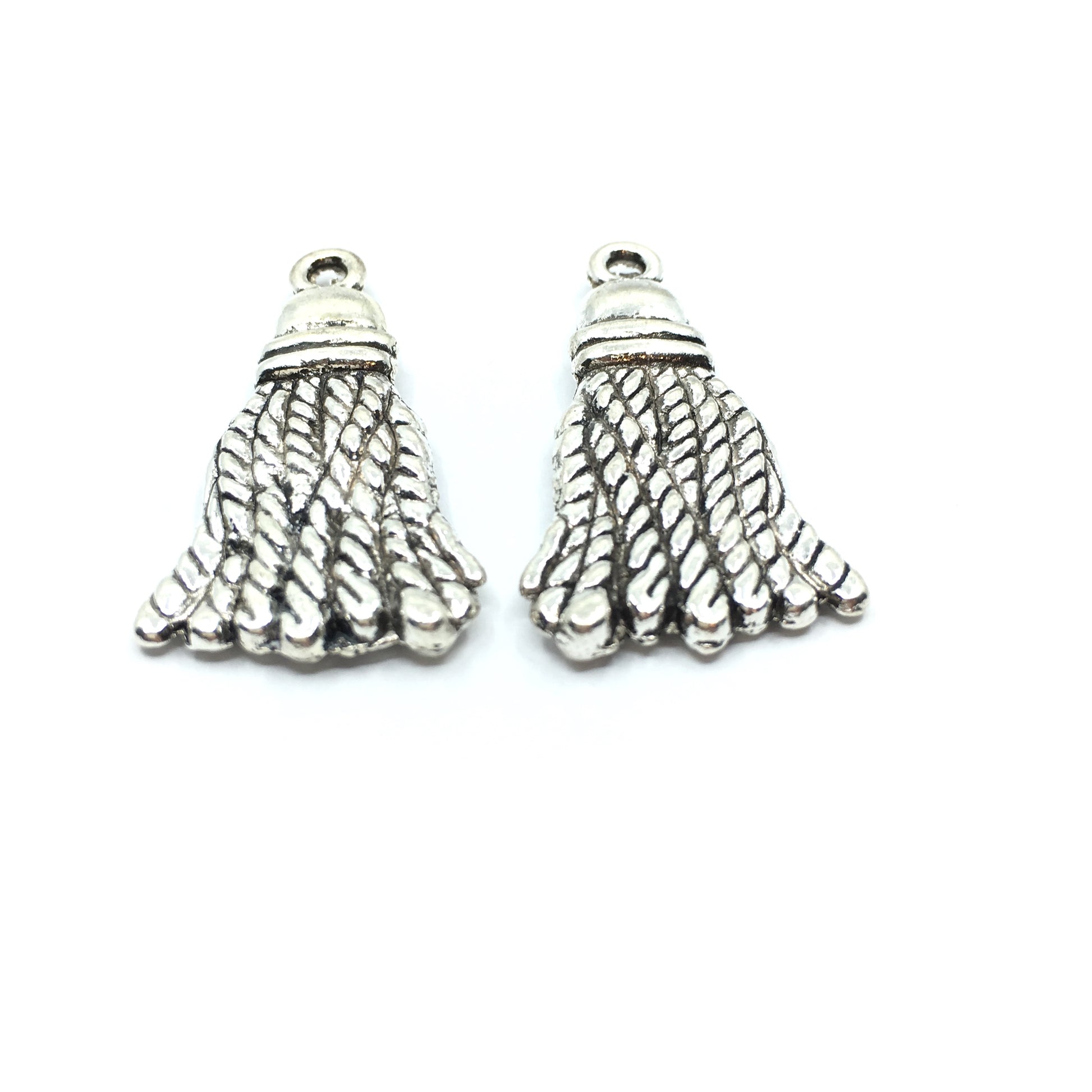 Alloy Silver Charm, 30mm Tassel Charm | Bellaire Wholesale