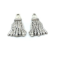Alloy Silver Charm, 30mm Tassel Charm | Bellaire Wholesale