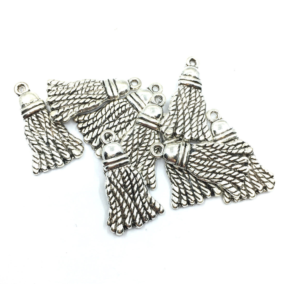 Alloy Silver Charm, 30mm Tassel Charm | Bellaire Wholesale