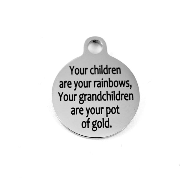 Children & Grandchildren Laser Engraved Charm | Bellaire Wholesale