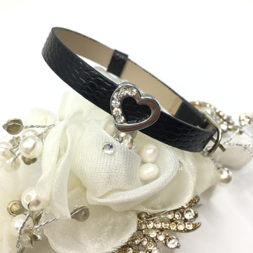 Alloy Rhinestone Heart Shape Slide Charms | Bellaire Wholesale