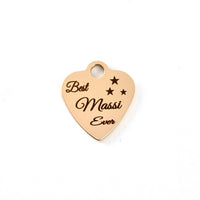 Best Massi Ever Engraved Charm | Bellaire Wholesale