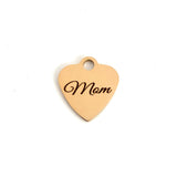 Mom Charm Laser Engraved | Bellaire Wholesale