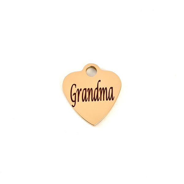 Grandma Laser Engraved Charm | Bellaire Wholesale