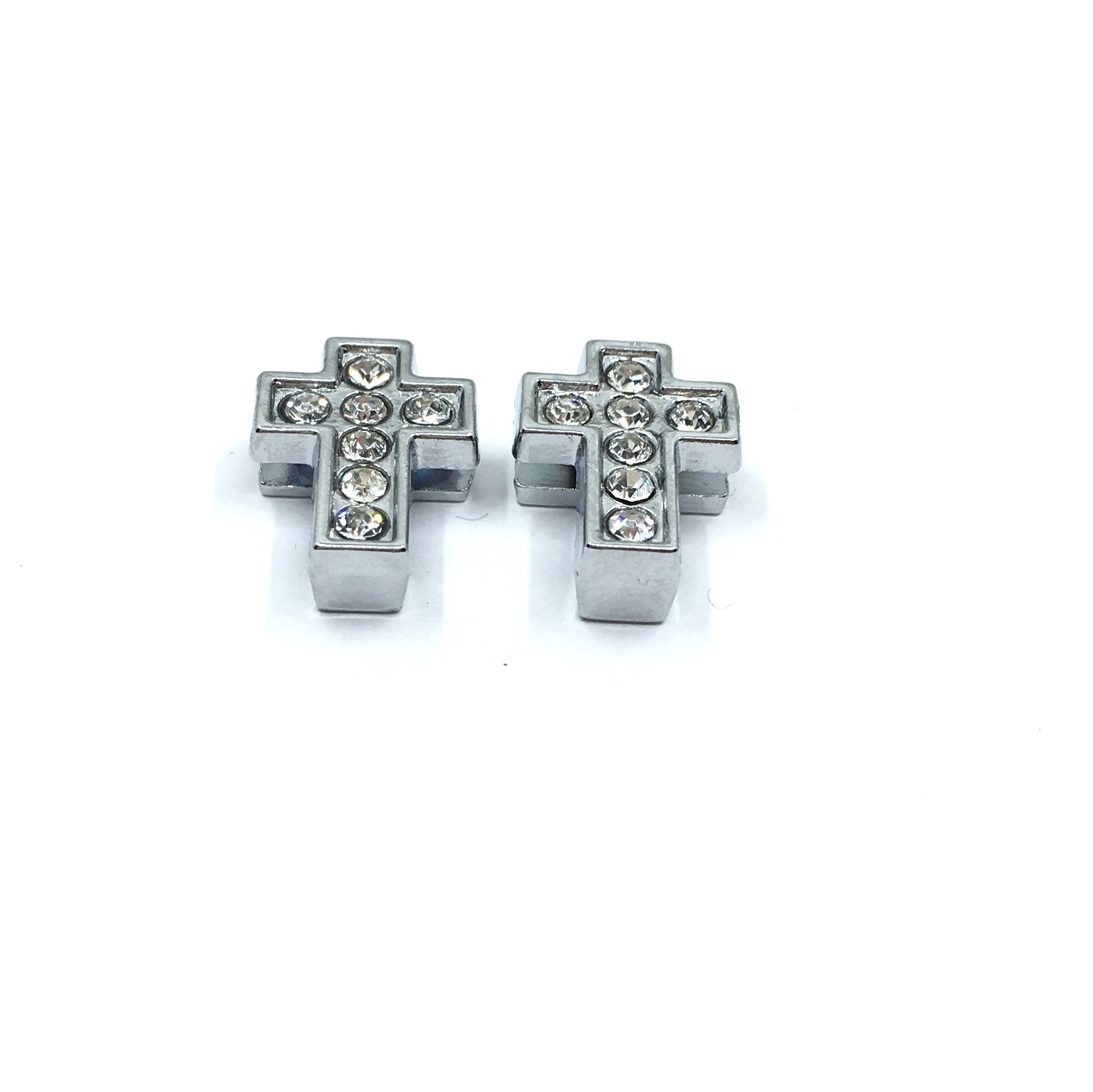 Alloy Rhinestone Cross Slide Charms | Bellaire Wholesale