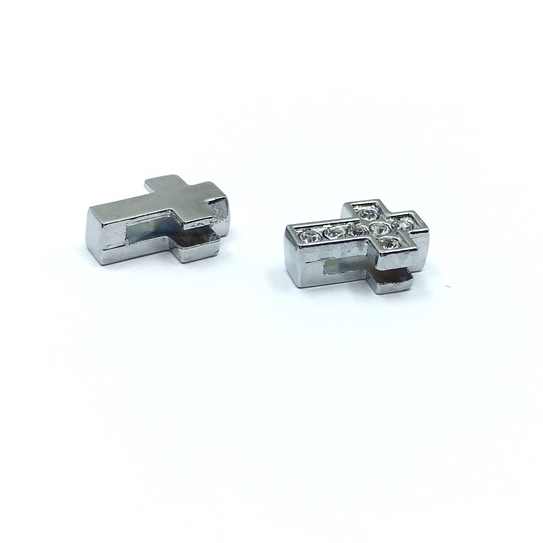 Alloy Rhinestone Cross Slide Charms | Bellaire Wholesale