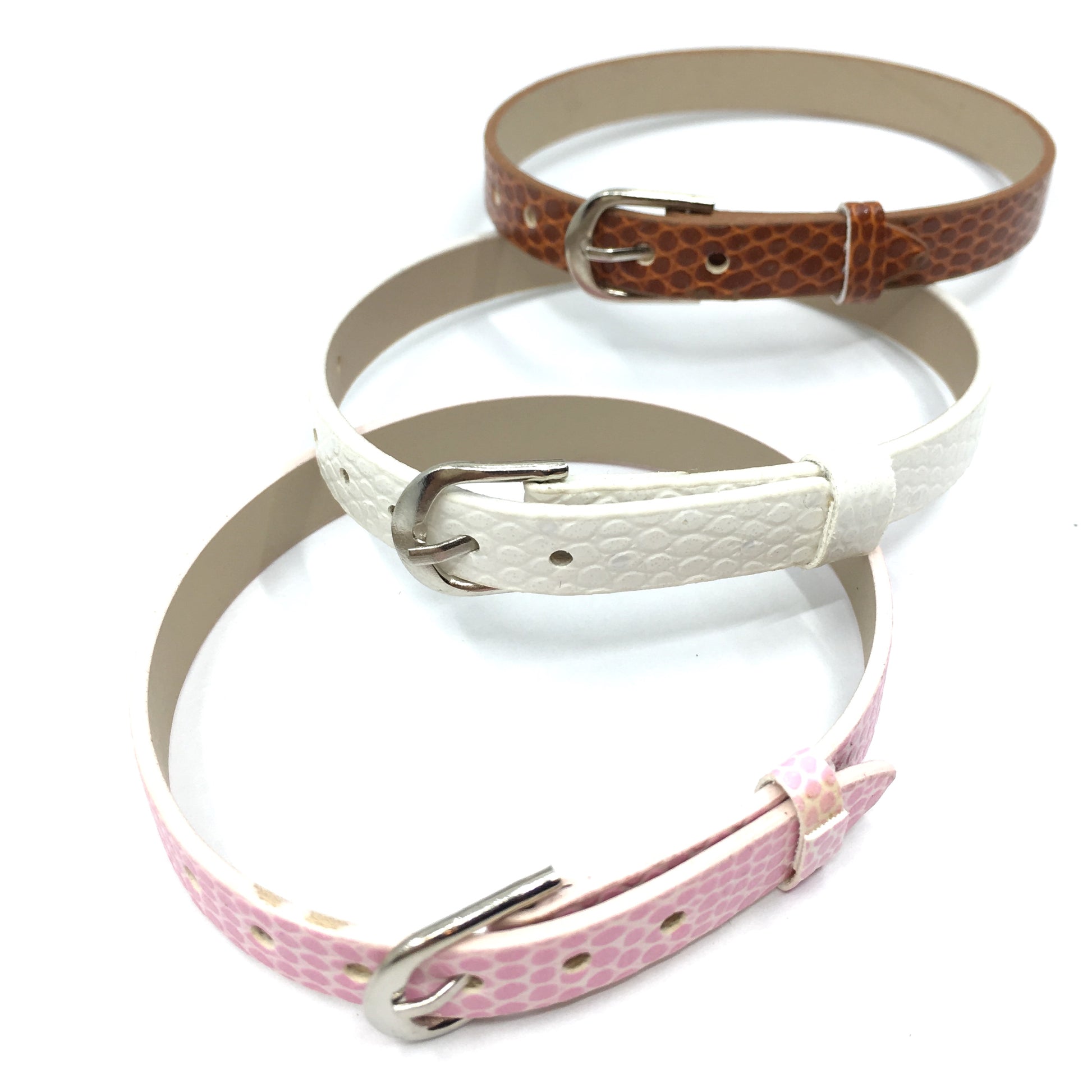 Brown Thin Faux Leather Strap Band | Bellaire Wholesale