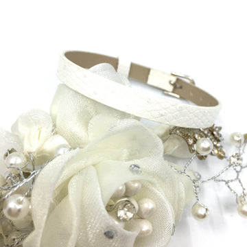 White Thin Faux Leather Strap Band | Bellaire Wholesale