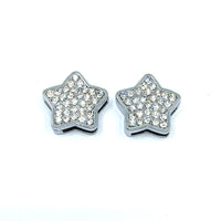 Alloy Rhinestone Star Shape Slide Charms | Bellaire Wholesale