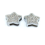 Alloy Rhinestone Star Shape Slide Charms | Bellaire Wholesale