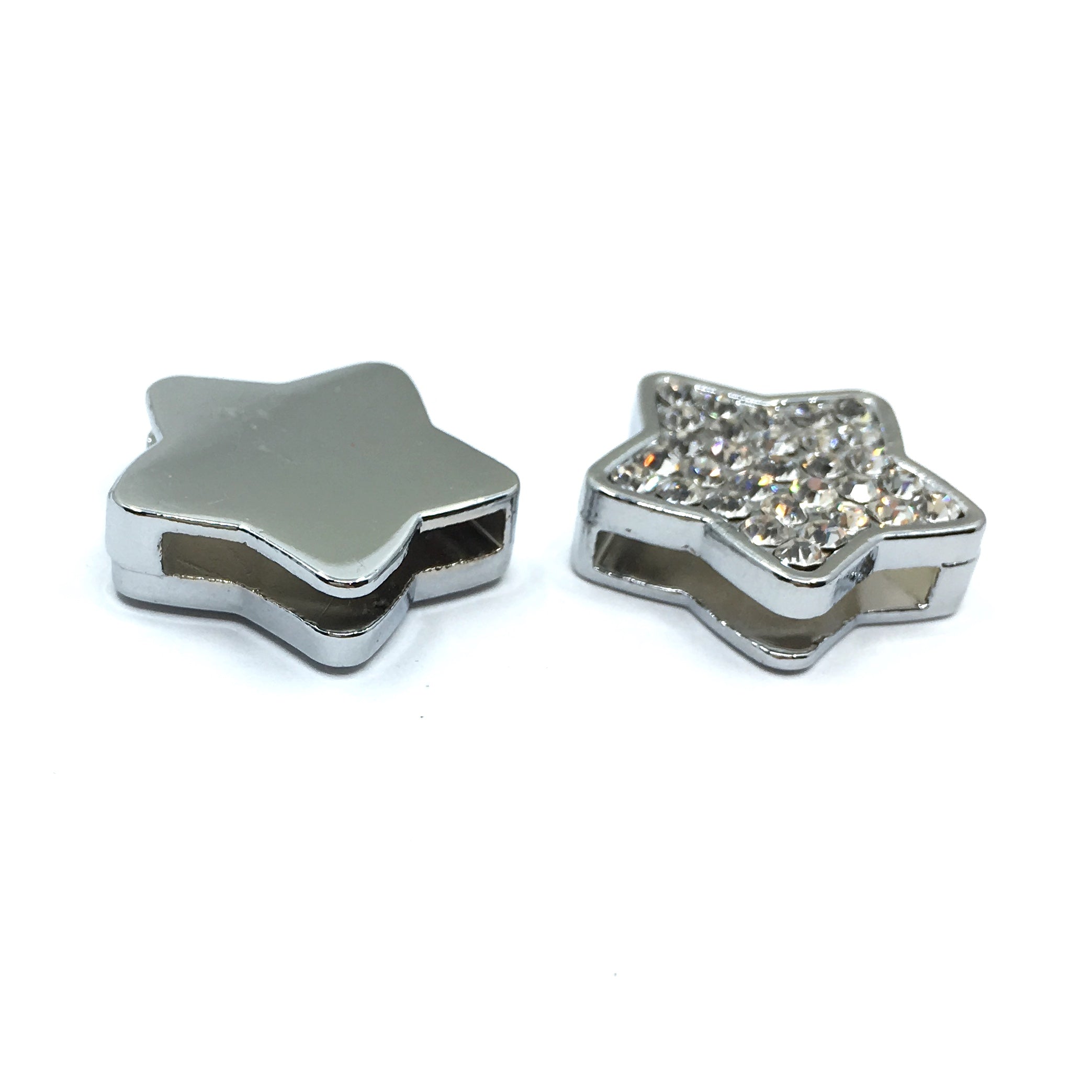 Alloy Rhinestone Star Shape Slide Charms | Bellaire Wholesale