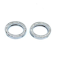 Alloy Rhinestone Oval Shape Slide Charms | Bellaire Wholesale