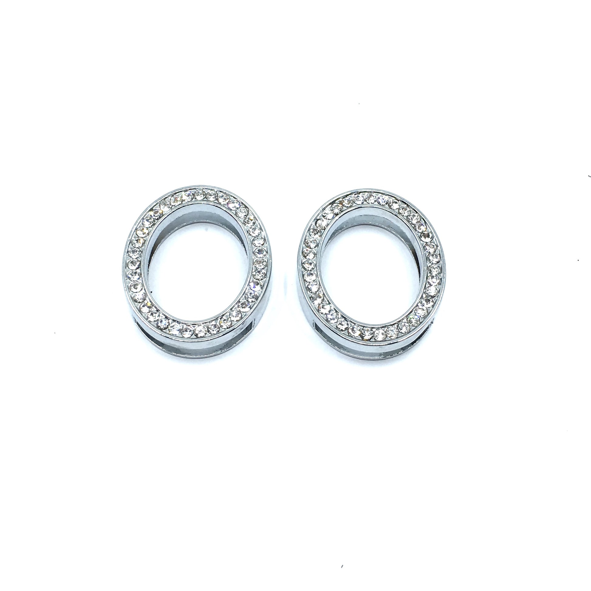 Alloy Rhinestone Oval Shape Slide Charms | Bellaire Wholesale