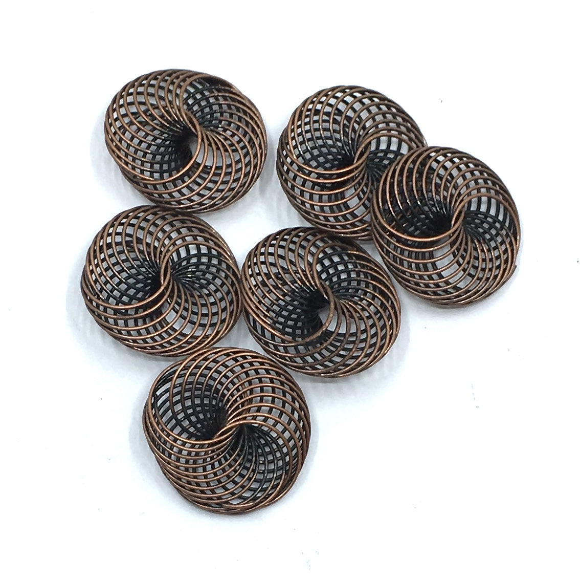 Alloy Dark Copper Filigree Connector | Bellaire Wholesale