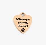Always in my heart Personalized Charm | Bellaire Wholesale