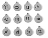 Zodiac Sign Round Personalized Charm | Bellaire Wholesale