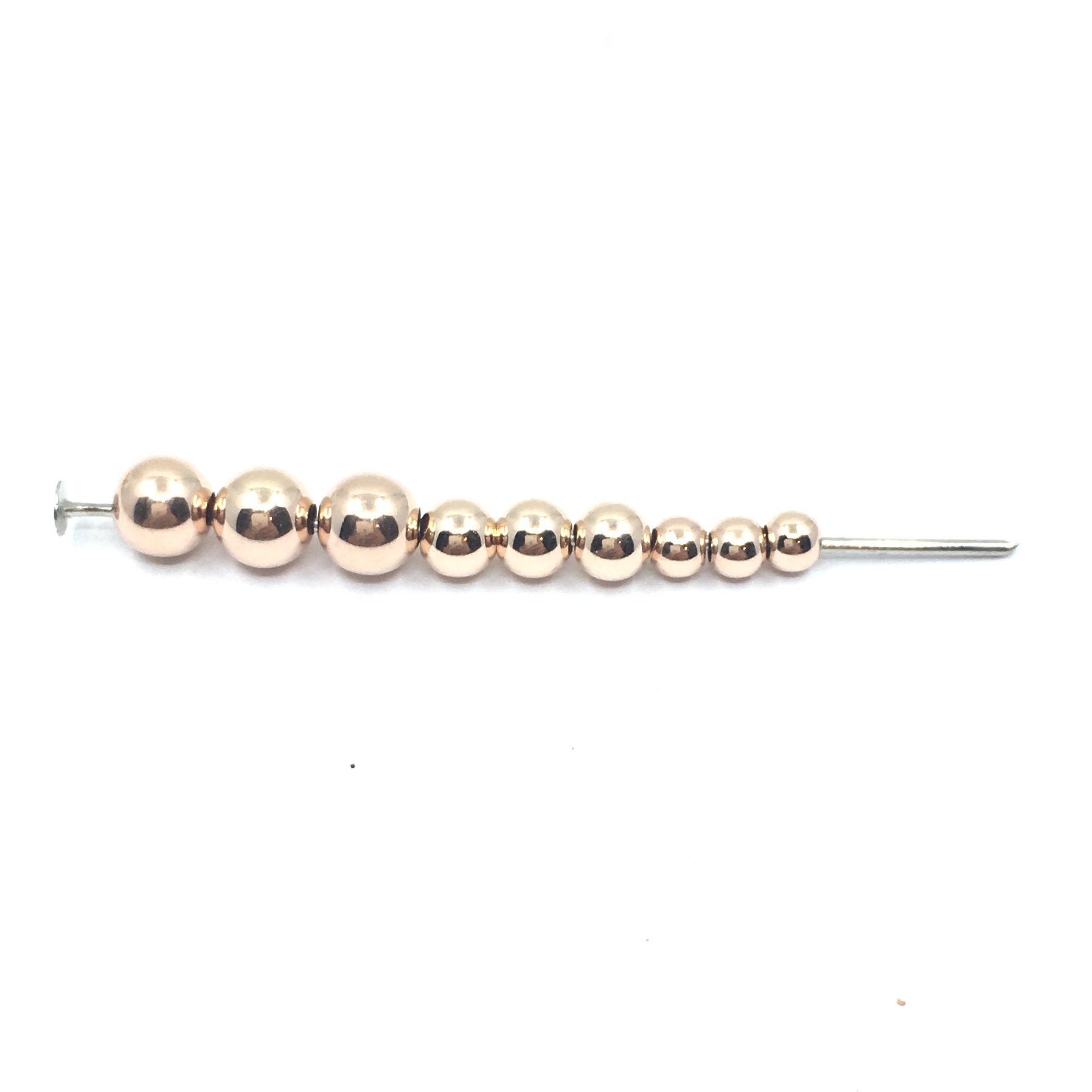 3mm 14K Gold Filled Rose Gold Beads | Bellaire Wholesale