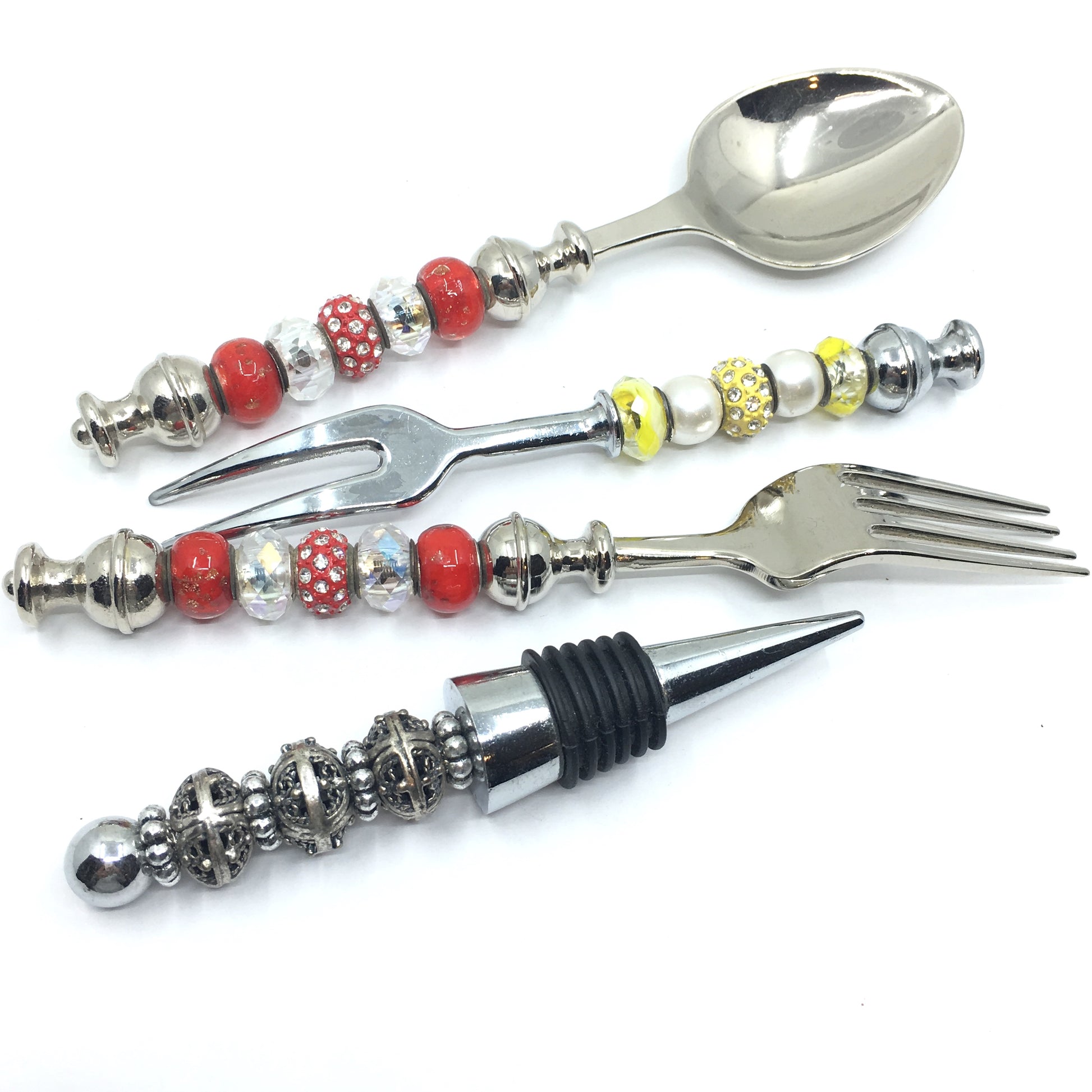 European Beadable Cutlery Wine Stopper | Bellaire Wholesale