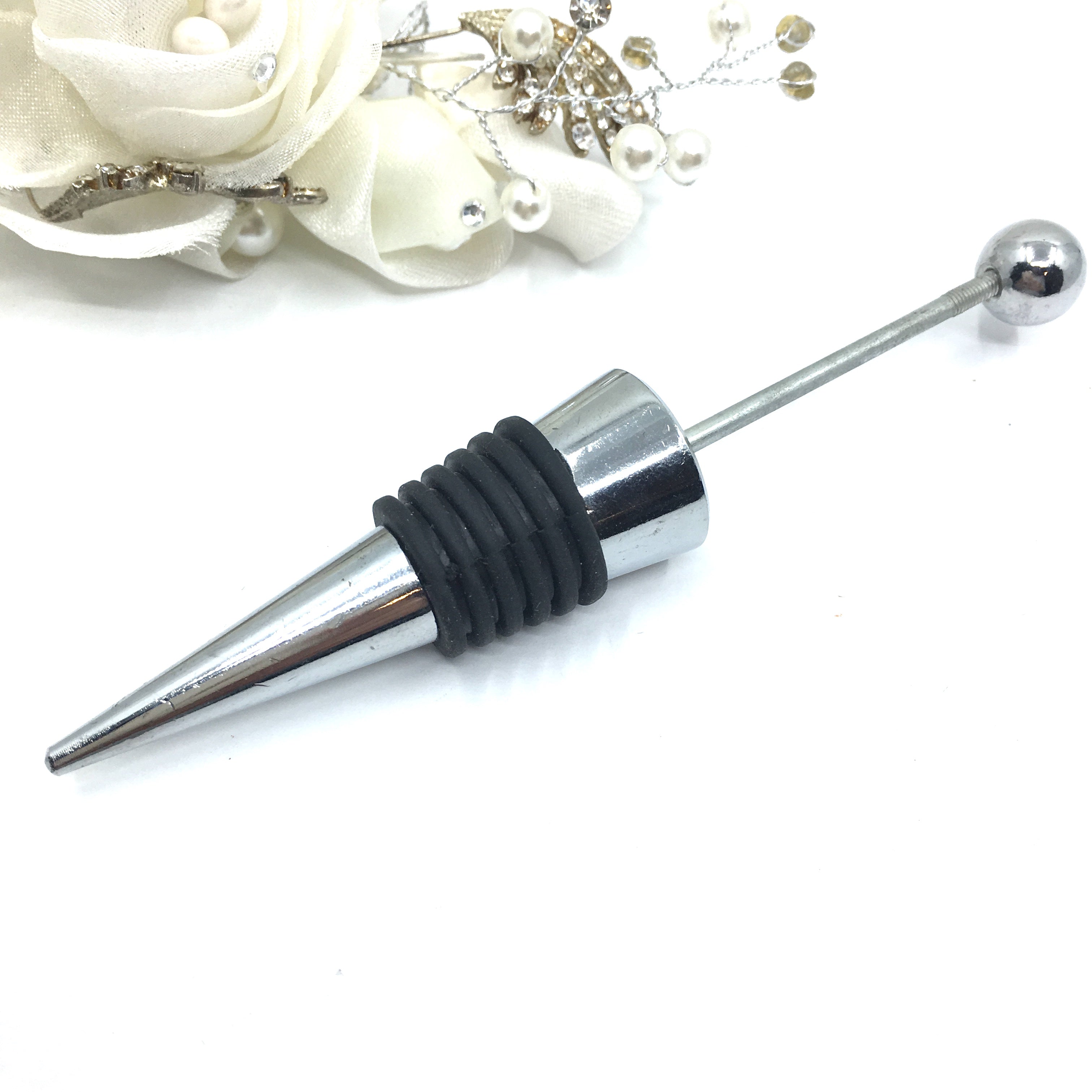 European Beadable Cutlery Wine Stopper | Bellaire Wholesale