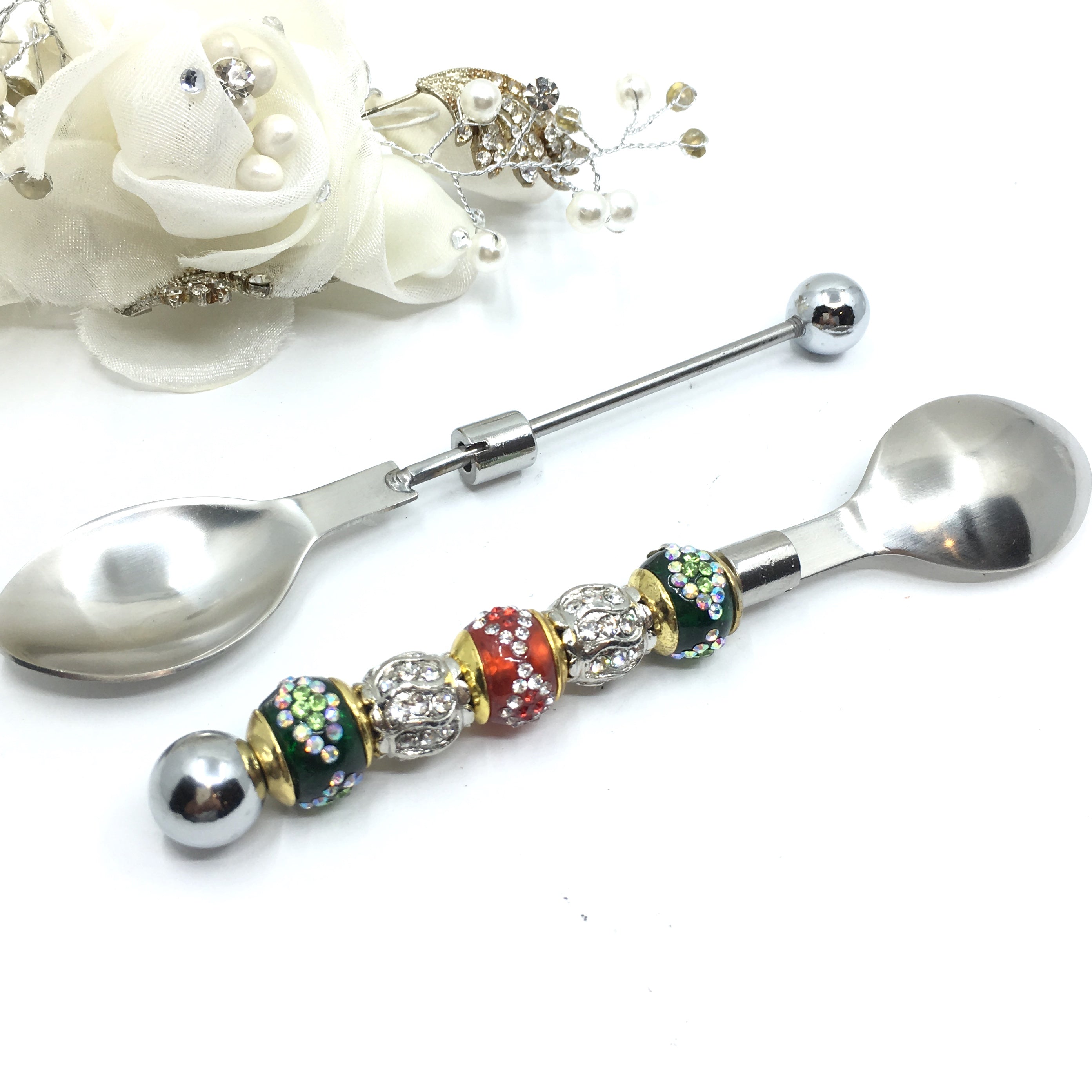 European Beadable Cutlery Decorative Teaspoon | Bellaire Wholesale