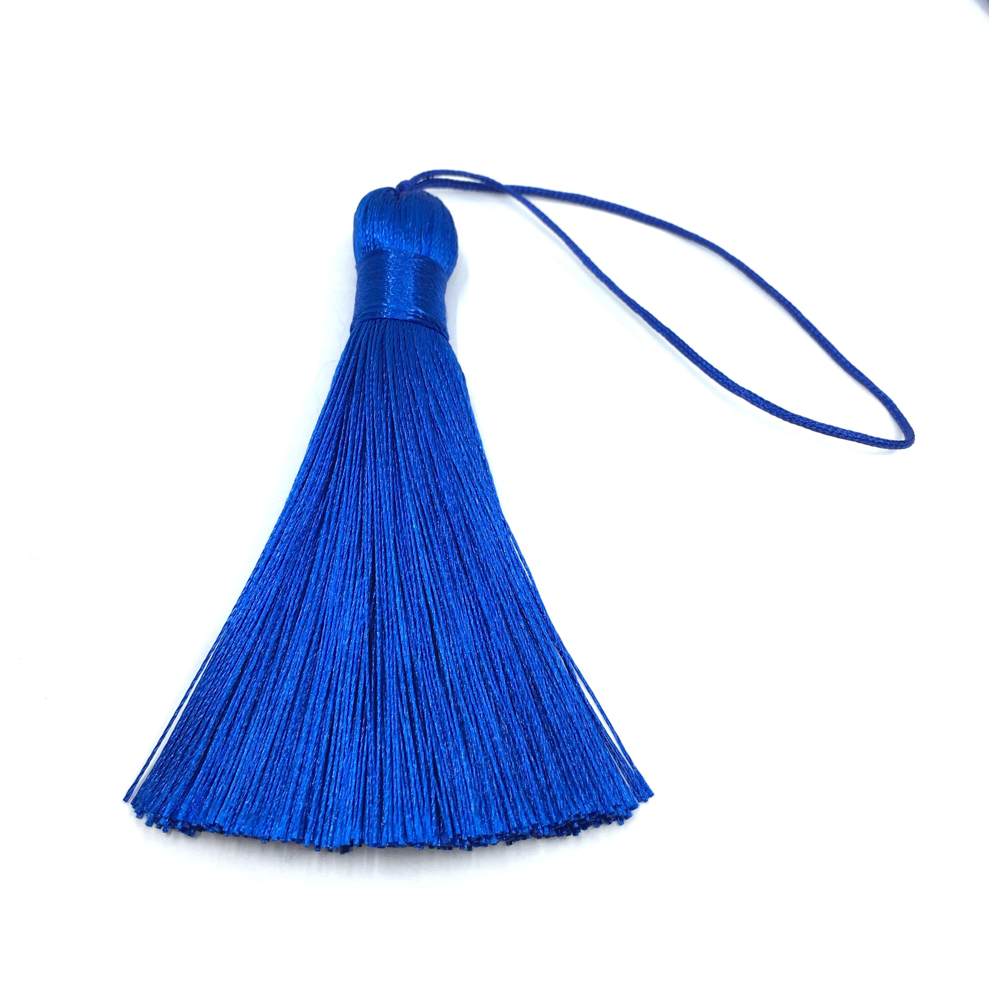Navy Blue Silk Tassel for Jewelry Making | Bellaire Wholesale