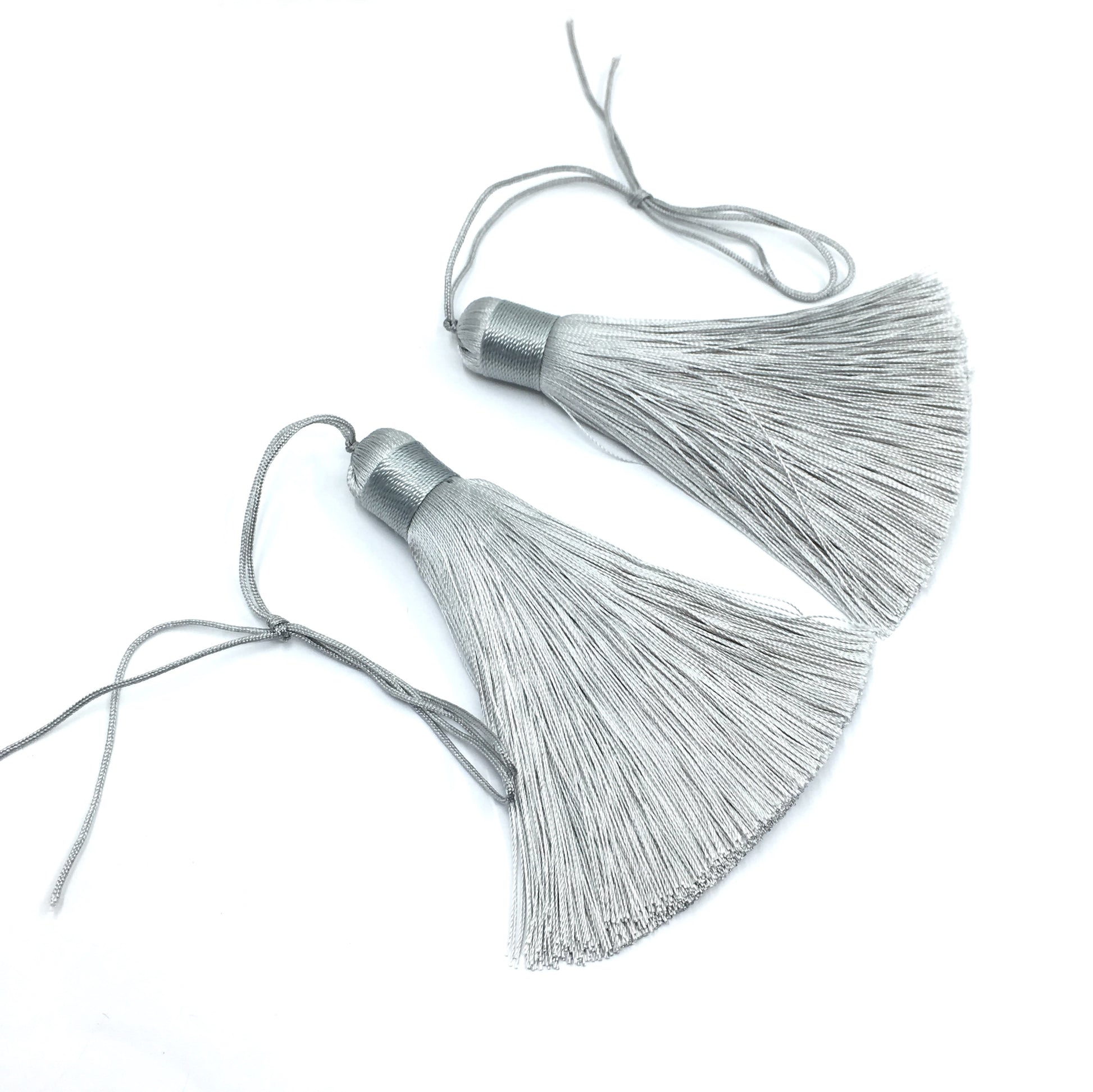 Grey Silk Tassel for Jewelry Making | Bellaire Wholesale