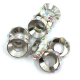 Gunmetal Round Alloy Rondelle Beads | Bellaire Wholesale