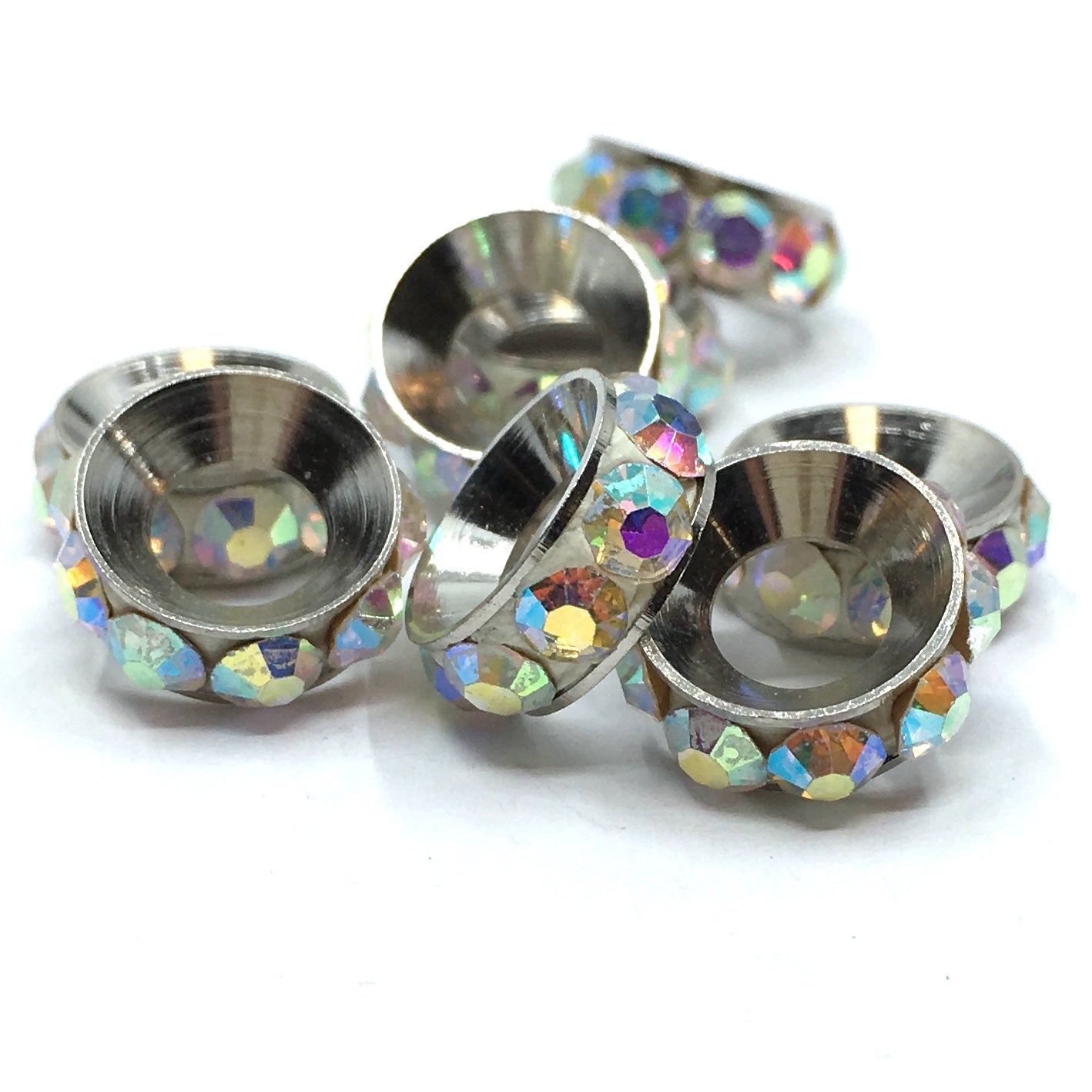Gunmetal Round Alloy Rondelle Beads | Bellaire Wholesale