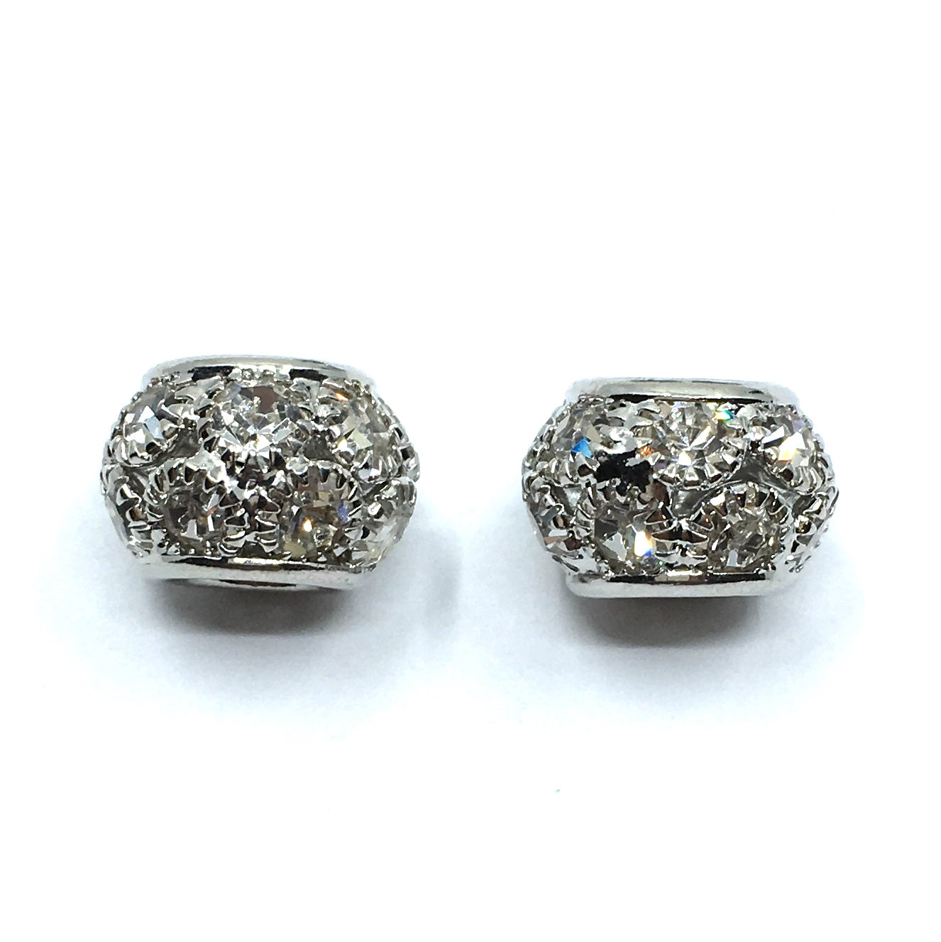 Alloy Rhodium Round Rondelle Beads | Bellaire Wholesale