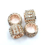 Rose Gold Rhinestone Spacer Beads | Bellaire Wholesale