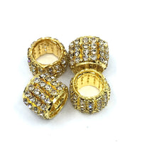 Gold Rhinestone Spacer Beads | Bellaire Wholesale