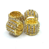 Gold Rhinestone Spacer Beads | Bellaire Wholesale