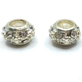 Silver Round Rondelle Beads | Bellaire Wholesale