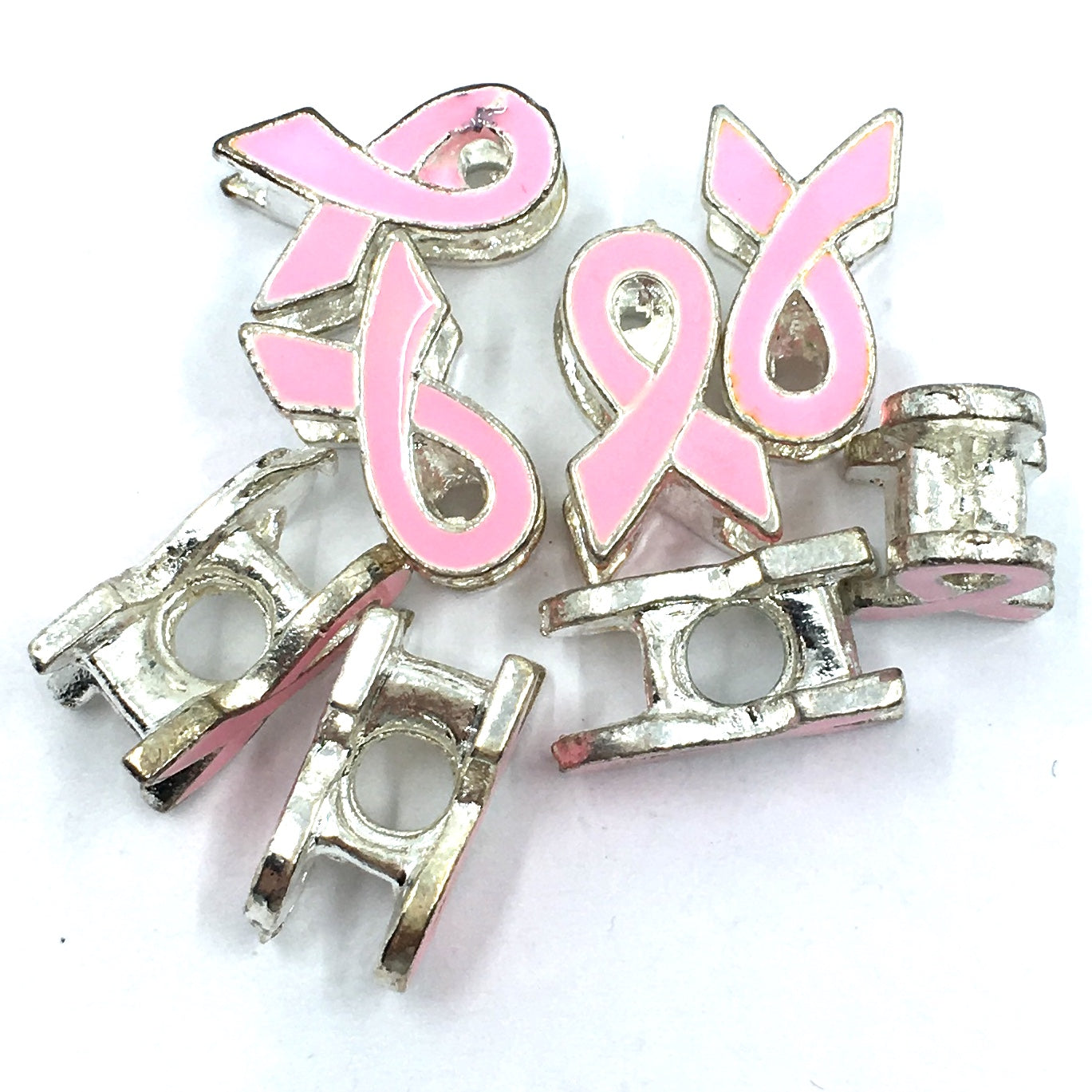 Pink Cancer Symbol Beads | Bellaire Wholesale