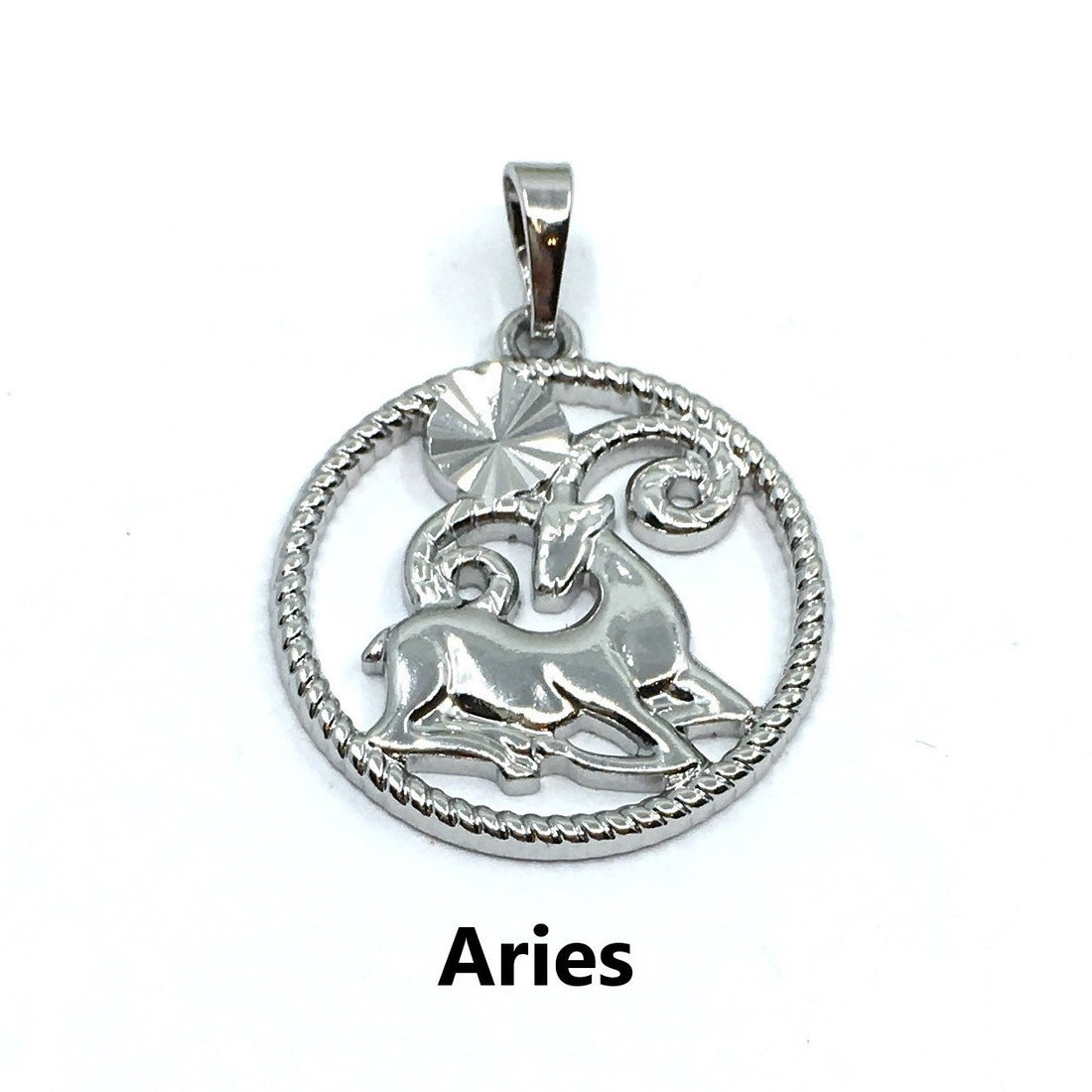 Silver Zodiac Symbol Aries Pendant | Bellaire Wholesale