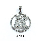 Silver Zodiac Symbol Aries Pendant | Bellaire Wholesale
