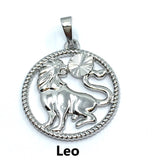 Silver Zodiac Symbol Leo Pendant | Bellaire Wholesale